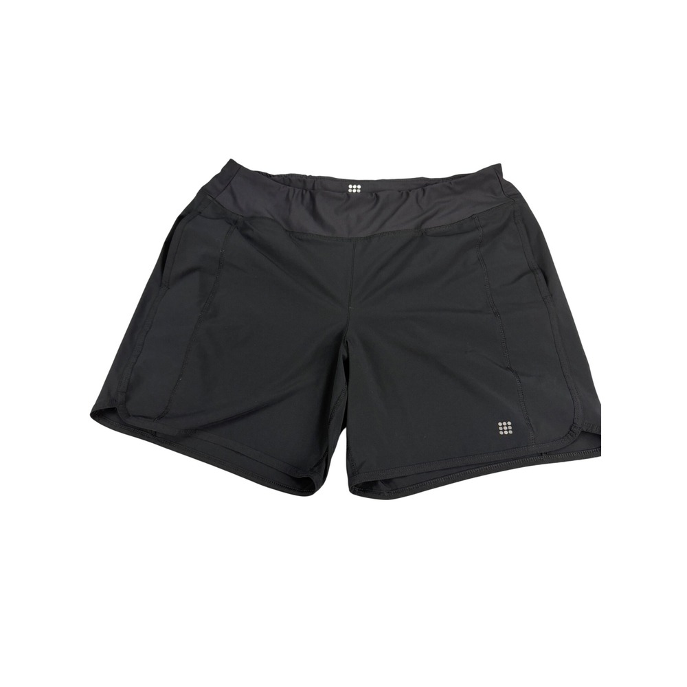 Title Nine Nimblene Black Recycled Poly Running Athletic Shorts Womens XL
